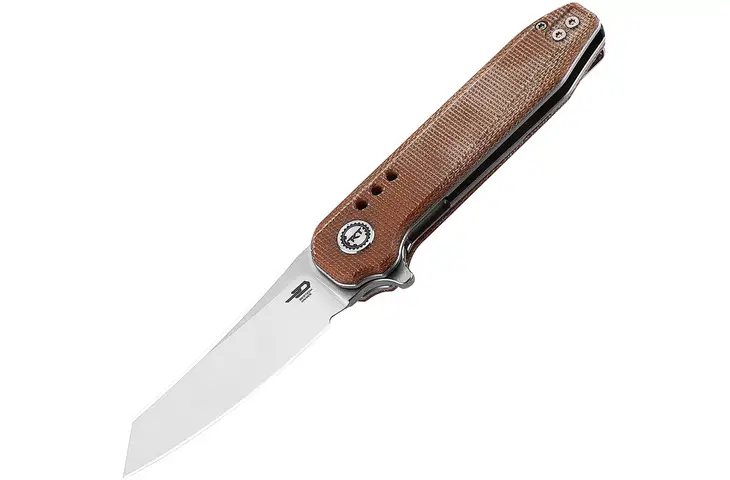 Bestech Knives Syntax Linerlock Natural 2.88 in Stainless Steel Folding Knife